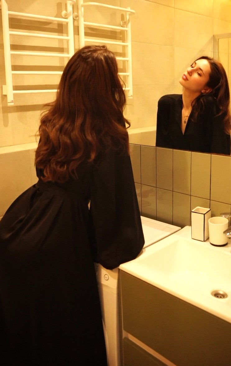 Silk robe