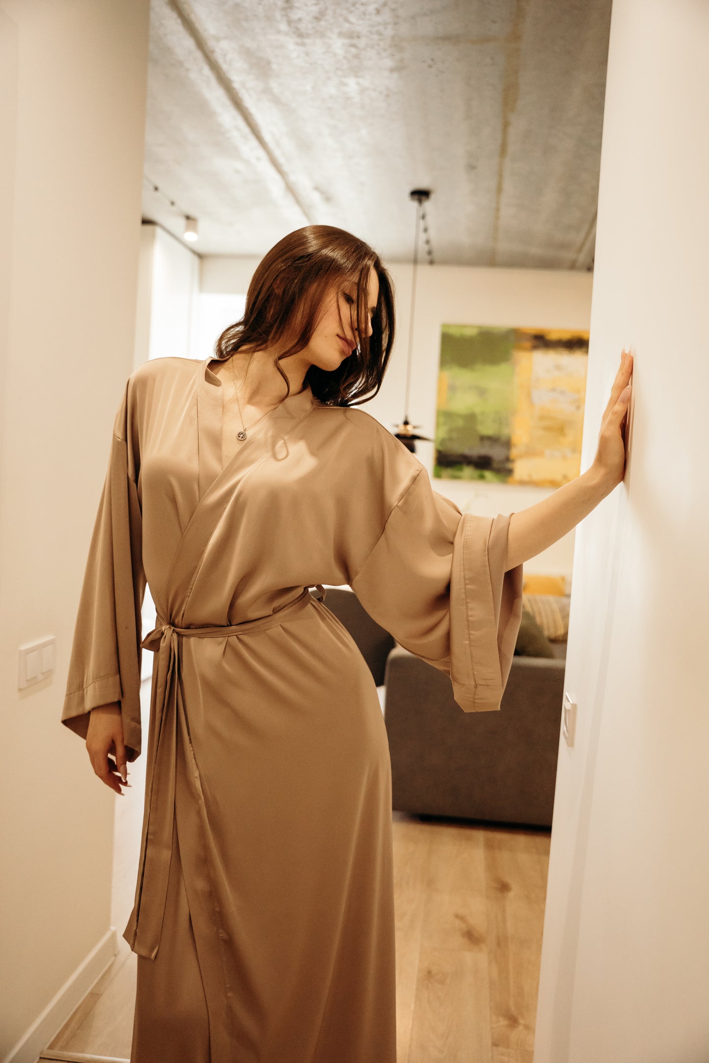 Silk robe