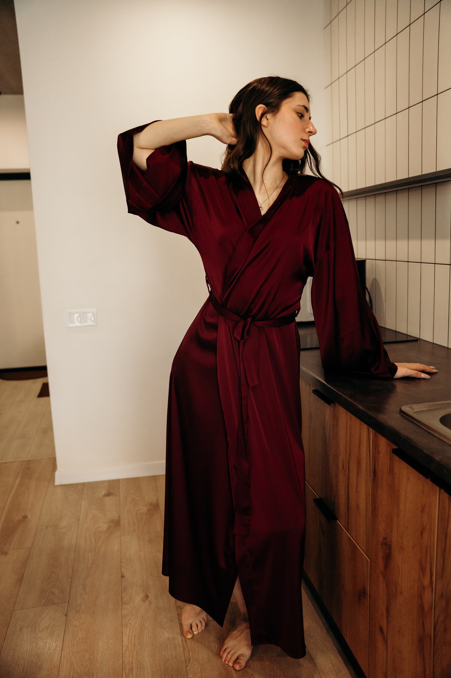 Silk robe